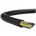 Kabel warsztatowy OWY / H05VV-F 5x0,75mm2 czarny 300/500V giętki linka Elektrokabel