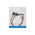 Kabel zasilający wewnętrzny wtyk MOLEX (m) 4-pin -> 2x gniazdo SATA 15-pin (f) 30cm LANBERG