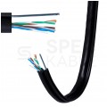 Kabel zewnętrzny z linką nośną UTPzn kat.5e U/UTP 4x2x0,5 Maxcable