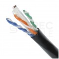 Kabel zewnętrzny żelowany UTPw kat.6 U/UTP 4x2x0,57 NEKU