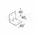 Kątownik ciesielski KMP1 łącznik montażowy z przetłoczeniem 40x40x40x1,5mm stalowy 10szt