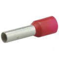 Końcówka tulejkowa izolowana podwójna typ HI / ERHL DIN 2x 35,0mm2 / 16mm miedziana cynowana galwanicznie czerwona ERGOM 50szt.