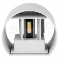 Lampa elewacyjna, kinkiet walec LED 6W 660lm 3000K IP65 szary barwa WW biała ciepła V-TAC VT-756-G