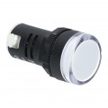 Lampka kontrolna sterownicza LED Biała 12V fi:22mm ADELID
