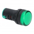Lampka kontrolna sterownicza LED Zielona 230V fi:22mm ADELID
