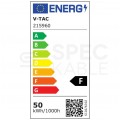 Naświetlacz LED SMD 50W 4300lm 6500K IP65 czarny barwa NW biała neutralna VT-4051 V-TAC