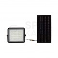 Naświetlacz solarny naścienny LED z czujnikiem zmierzchu 10W 800lm 4000K 6000mAh czarny barwa NW biała neutralna V-TAC VT-80W