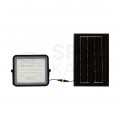 Naświetlacz solarny naścienny LED z czujnikiem zmierzchu 6W 400lm 4000K 5000mAh czarny barwa NW biała neutralna V-TAC VT-40W