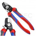 Nożyce do cięcia kabli miedzianych i aluminiowych (do 15mm / 50mm2) 180mm ze sprężyną rozwierającą KNIPEX 95 22 165