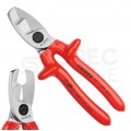 Nożyce do cięcia kabli miedzianych i aluminiowych (do 20mm / 70mm2) 200mm izolowane 1kV VDE KNIPEX 95 17 200