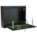 Obudowa RACK 19" 3U 180mm pionowa czarna