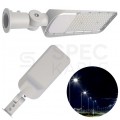 Oprawa, lampa uliczna LED SMD 100W 11000lm 4000K IP65 szara z regulowanym uchwytem barwa NW biała neutralna IK08 V-TAC SAMSUNG VT-139ST 5 LAT GWARANCJI