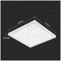 Oprawa, uniwersalny panel sufitowy natynkowy / podtynkowy 60x60cm LED 36W 4320lm 4000K IP20 biały barwa NW biała neutralna V-TAC VT-61037