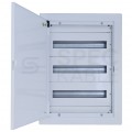 OUTLET Rozdzielnica podtynkowa metalowa 3x18 modułów IP30 (400V AC) 585x415x130mm drzwi pełne KOLE SYSTEMS