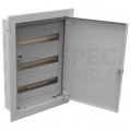 OUTLET Rozdzielnica podtynkowa metalowa 3x18 modułów IP30 (400V AC) 585x415x130mm drzwi pełne KOLE SYSTEMS