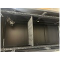 OUTLET Szafa stojąca RACK 19" 32U 600x600mm drzwi szklane czarna NEKU FLR + wyposażenie