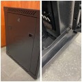 OUTLET Szafa wisząca RACK 19" 9U 450mm drzwi szklane czarna NEKU TS BOX