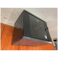 OUTLET Szafa wisząca RACK 19" 9U 450mm drzwi szklane czarna NEKU TS BOX