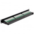 Patch panel RACK 19" kat.6 48p UTP z półką 1U ATEL