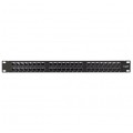 Patch panel RACK 19" kat.6 48p UTP z półką 1U ATEL