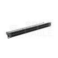 Patch panel RACK 19" kat.6 48p UTP z półką 1U LANBERG