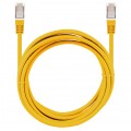 Patchcord FTP kat.5e kabel sieciowy LAN 2x RJ45 linka żółty 0,5m