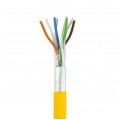 Patchcord FTP kat.5e kabel sieciowy LAN 2x RJ45 linka żółty 0,5m