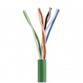 Patchcord UTP kat.5e kabel sieciowy LAN 2x RJ45 linka zielony 1m NEKU