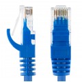 Patchcord UTP kat.6 kabel sieciowy LAN 2x RJ45 linka niebieski 0,5m NEKU