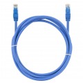 Patchcord UTP kat.6 kabel sieciowy LAN 2x RJ45 linka niebieski 0,5m NEKU