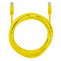 Patchcord UTP kat.6 kabel sieciowy LAN 2x RJ45 linka żółty 0,5m NEKU