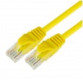 Patchcord UTP kat.6 kabel sieciowy LAN 2x RJ45 linka żółty 1m NEKU