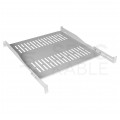 Półka regulowana do szafy RACK 19" 1U 450mm (550mm) szara NEKU