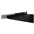 Półka regulowana do szafy RACK 19" 1U 450mm czarna