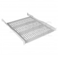 Półka regulowana do szafy RACK 19" 1U 550mm (650mm) szara NEKU