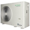 Pompa ciepła monoblok 12kW 1-faz + grzałka 3kW V-TAC GAJA R32 VT-M12KW-P1H3-W