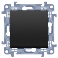Przycisk odbijający bez piktogramu SIMON 10 czarny matowy 10AX Kontakt Simon CP1.01/49