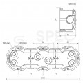 Puszka instalacyjna podtynkowa potrójna do nidy 3x fi:60x45mm głęboka z wkrętami KOPOS