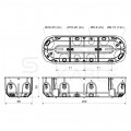 Puszka instalacyjna podtynkowa potrójna do nidy 3x fi:60x50mm dźwiękochłonna, głęboka bezhalogenowa z wkrętami KOPOS