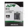 Rozdzielnica natynkowa hermetyczna APV-RH-04 1x4 moduły (690V AC / 1000V DC) IP65 54x120x89mm drzwi transparentne APV