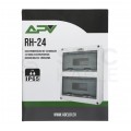 Rozdzielnica natynkowa hermetyczna APV-RH-24 2x12 modułów (690V AC / 1000V DC) IP65 275x355x108mm drzwi transparentne APV