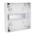 Rozdzielnica natynkowa hermetyczna HIGHT 1x8 modułów IP65 (400V AC / 1000V DC) 215x210x100mm plastikowa drzwi transparentne dymne Marlanvil