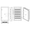 Rozdzielnica podtynkowa metalowa 3x24 modułów IP30 (400V AC) 665x523x130mm drzwi pełne KOLE SYSTEMS