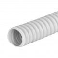Rura karbowana elektroinstalacyjna GUS (RSF) 12mm wzmocniona spiralą giętka samogasnąca peszel elastyczny 350N PVC UV szara 30m Elpromet