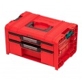 Skrzynka narzędziowa z organizatorem 2 szuflady PRO Drawer 2 Toolbox Basic QBRICK SYSTEM RED