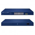 Switch 16xPoE 2xSFP GS-2210-16P2S PLANET 16-portowy przełącznik 10/100/1000T 802.3at PoE + 2-portowy 1000-SFP Web Smart Ethernet