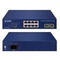 Switch 8xPoE 2xSFP GS-2210-8P2S PLANET 8-portowy przełącznik 10/100/1000T 802.3at PoE + 2-portowy 1000X-SFP Web Smart Ethernet
