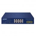 Switch GS-2210-8T2S PLANET 8-portowy przełącznik 10/100/1000T + 2-portowy 1000-SFP Web Smart Ethernet