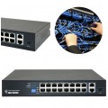 Switch PoE Desktop 18x port RJ45 (16x PoE+ 100Mb/s i 2x Uplink Gigabit Ethernet ) przełącznik niezarządzalny AVIZIO