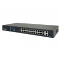 Switch PoE Desktop 26x port RJ45 (24x PoE+ Fast Ethernet 100Mb/s i 2x Uplink Gigabit Ethernet ) przełącznik niezarządzalny AVIZIO